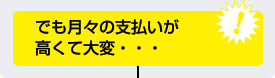 でも月々の支払いが高くて大変・・・